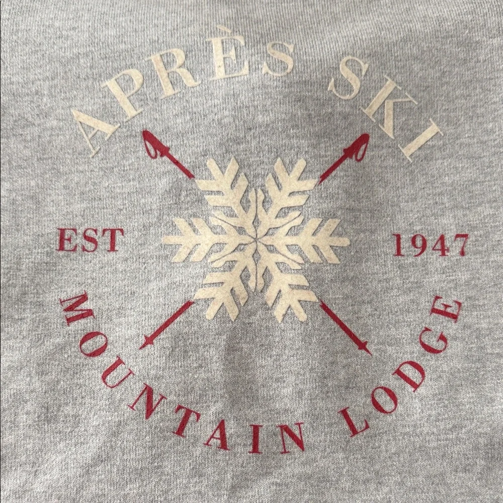 Talbots Après Ski Graphic 100% Cotton Long Sleeve Tee. Women’s Small. - Picture 6 of 6